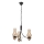 Brilagi - LED-riippuvalaisin ketjulla COTTAGE 3xE14/40W/230V tammi/musta/savunvaalea beige