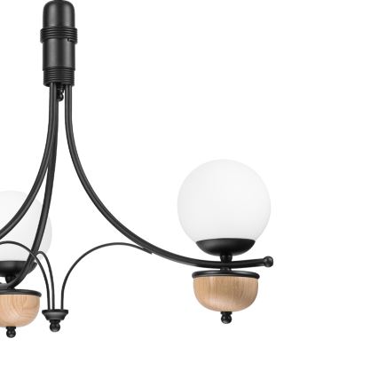 Brilagi - LED-riippuvalaisin ketjulla COTTAGE 3xG9/40W/230V tammi/valkoinen