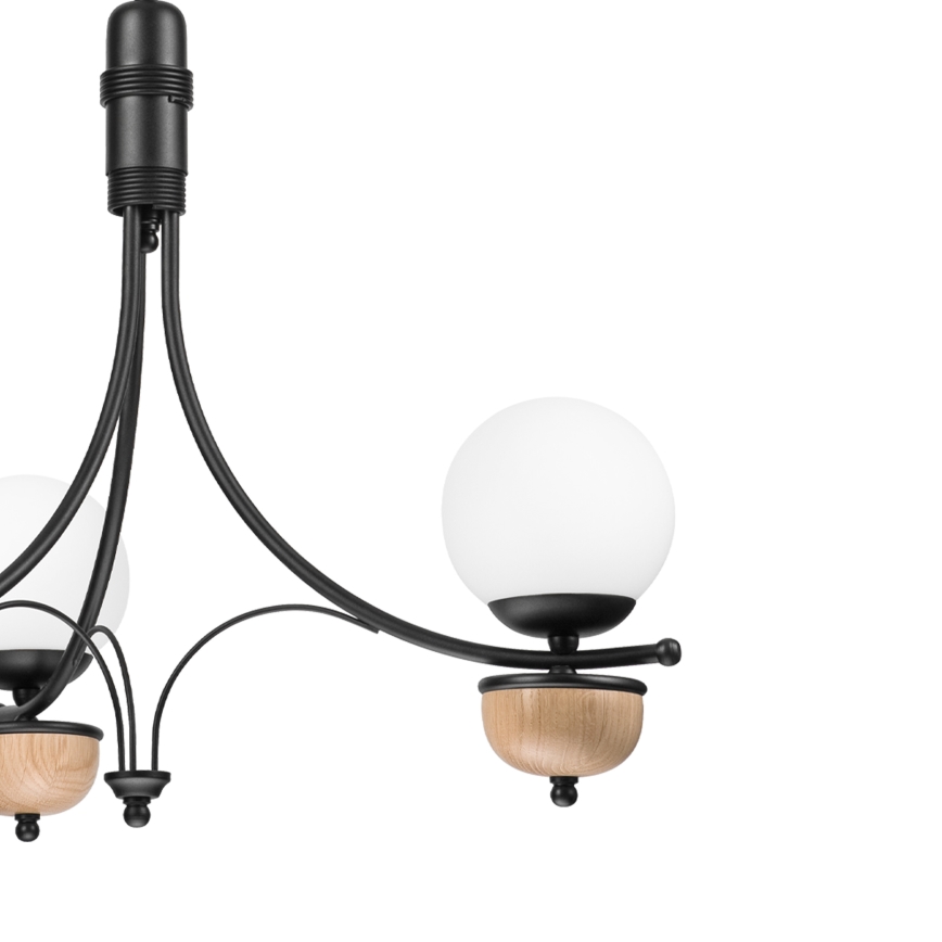 Brilagi - LED-riippuvalaisin ketjulla COTTAGE 3xG9/40W/230V tammi/valkoinen
