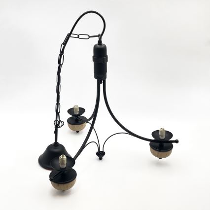 Brilagi - LED-riippuvalaisin ketjulla COTTAGE 3xG9/40W/230V tammi/valkoinen
