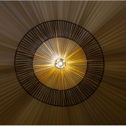 Brilagi - LED-riippuvalaisin langalla CERIA BOHO 1xE27/40W/230V halkaisija 80 cm musta/ruskea