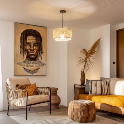 Brilagi - LED-riippuvalaisin langalla CERIA BOHO 1xE27/40W/230V Ø 25 cm bambu