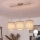 Brilagi - LED-riippuvalaisin langalla NUBILA 3xE27/60W/230V ruskea