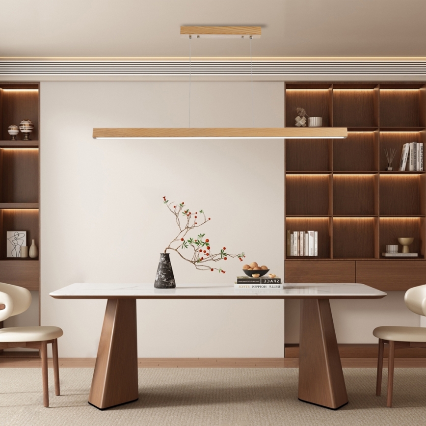 Brilagi - LED-riippuvalaisin langalla OAK LED/30W/230V 3000/4500/6000K tammi