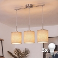 Brilagi - LED-riippuvalaisin NUBILA 3xE27/60W/230V vaaleanruskea