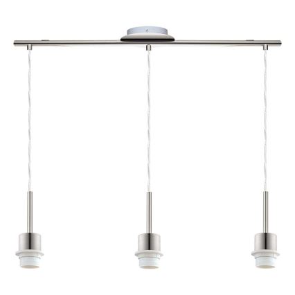 Brilagi - LED-riippuvalaisin NUBILA ripustuslangalla, 3xE27/60W/230V, valkoinen