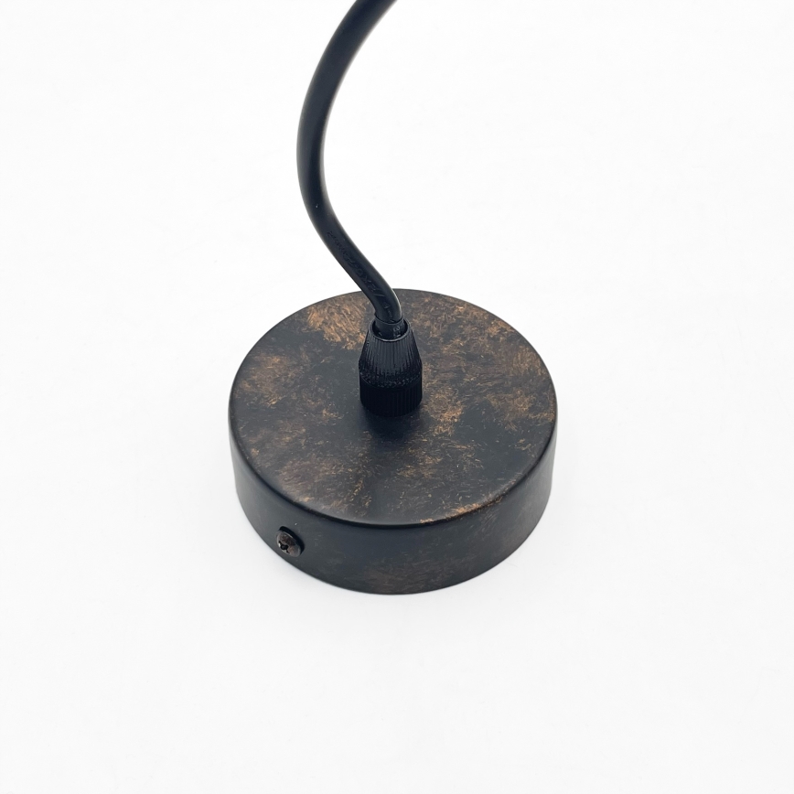 Brilagi - LED-riippuvalaisin ripustuskaapelilla RIDDY 1xE27/60W/230V kupari/patiina