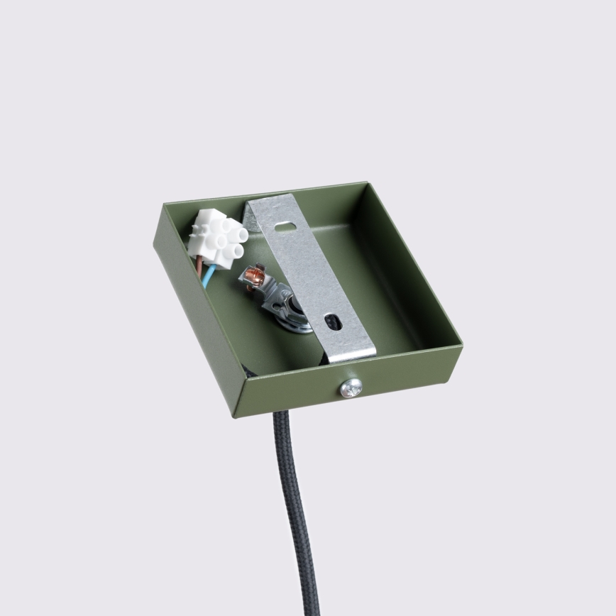 Brilagi - LED-riippuvalaisin ripustusköydellä CRESTO 1xGU10/10W/230V vihreä