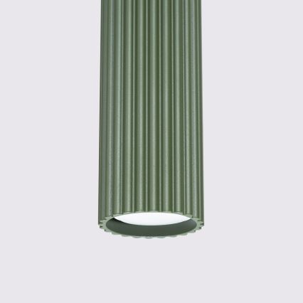 Brilagi - LED-riippuvalaisin ripustusköydellä CRESTO 1xGU10/10W/230V vihreä