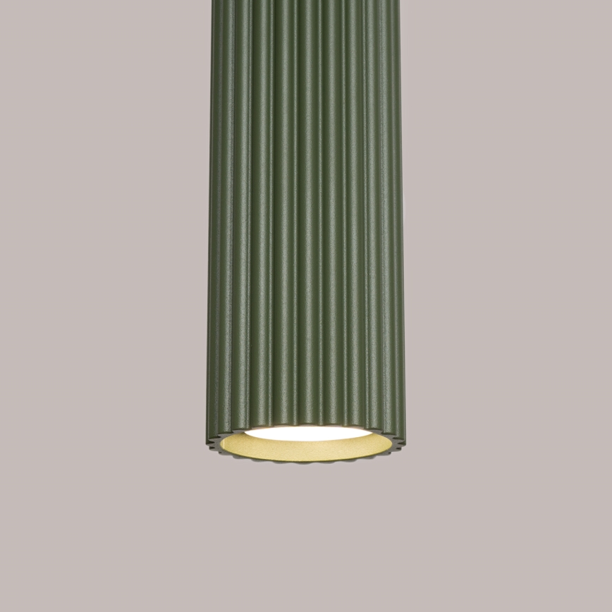 Brilagi - LED-riippuvalaisin ripustusköydellä CRESTO 1xGU10/10W/230V vihreä