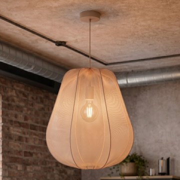 Brilagi - LED-riippuvalaisin vaijerilla ARVEN 1xE27/8W/230V halkaisija 37 cm beige