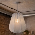 Brilagi - LED-riippuvalaisin vaijerilla ARVEN 1xE27/8W/230V Ø 37 cm harmaa