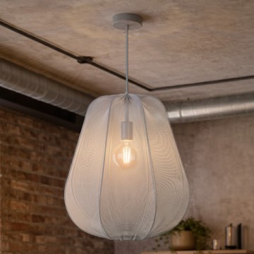 Brilagi - LED-riippuvalaisin vaijerilla ARVEN 1xE27/8W/230V Ø 37 cm harmaa