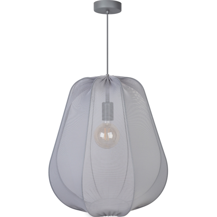 Brilagi - LED-riippuvalaisin vaijerilla ARVEN 1xE27/8W/230V Ø 37 cm harmaa