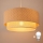 Brilagi - LED-riippuvalaisin vaijerilla BOHO BOBO 1xE27/10W/230V, halkaisija 40 cm, pilkullinen, beige/kerma