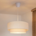 Brilagi - LED-riippuvalaisin vaijerilla BOHO ECO 1xE27/10W/230V Ø 40 cm kermanvärinen