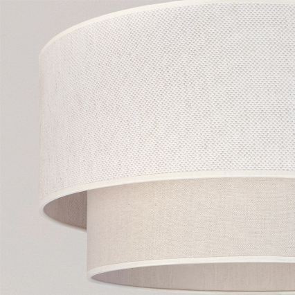Brilagi - LED-riippuvalaisin vaijerilla BOHO ECO 1xE27/10W/230V Ø 40 cm kermanvärinen