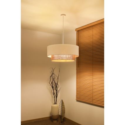Brilagi - LED-riippuvalaisin vaijerilla, Boho-tyyli, 3xE27/15W/230V, halkaisija 60 cm