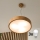 Brilagi - LED-riippuvalaisin vaijerilla CARVALHO 3xE27/60W/230V, tammi, halkaisija 47,5 cm