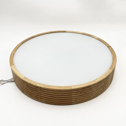 Brilagi - LED-riippuvalaisin vaijerilla CARVALHO MODERN 3xE27/60W/230V tammi, halkaisija 47,5 cm