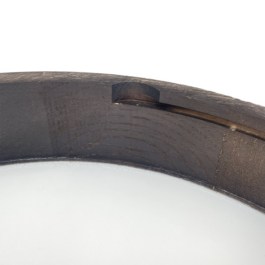 Brilagi - LED-riippuvalaisin vaijerilla CARVALHO SMOKEY 3xE27/60W/230V tammi, halkaisija 47,5 cm