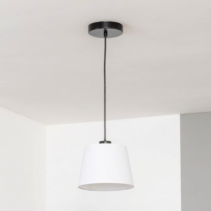 Brilagi - LED-riippuvalaisin vaijerilla CERIA 1xE27/40W/230V halkaisija 20,5 cm valkoinen