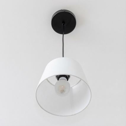 Brilagi - LED-riippuvalaisin vaijerilla CERIA 1xE27/40W/230V halkaisija 20,5 cm valkoinen