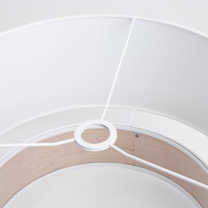 Brilagi - LED-riippuvalaisin vaijerilla CERIA 1xE27/40W/230V halkaisija 50 cm valkoinen/beige