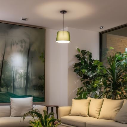 Brilagi - LED-riippuvalaisin vaijerilla CERIA 1xE27/40W/230V Ø 30 cm vihreä