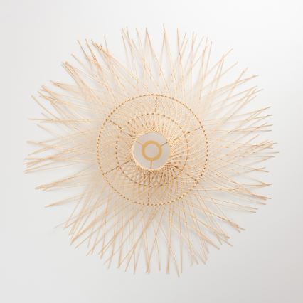 Brilagi - LED-riippuvalaisin vaijerilla CERIA BOHO 1xE27/40W/230V halkaisija 70 cm bambusta