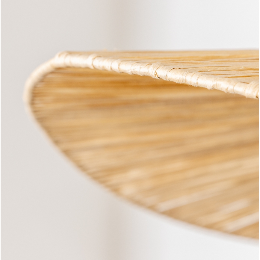 Brilagi - LED-riippuvalaisin vaijerilla CERIA BOHO 1xE27/40W/230V, halkaisija 80 cm, raffia