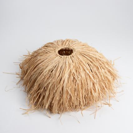 Brilagi - LED-riippuvalaisin vaijerilla CERIA BOHO 1xE27/40W/230V Ø 40 cm rafia-varjostin