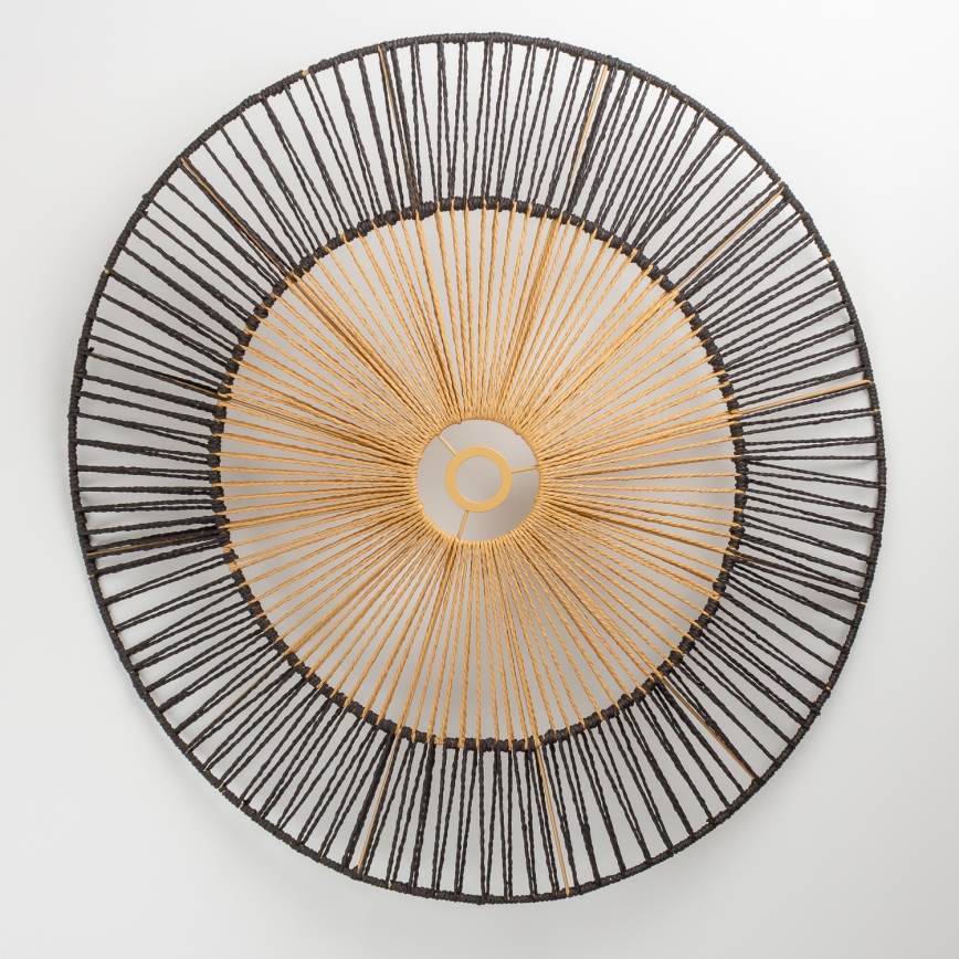 Brilagi - LED-riippuvalaisin vaijerilla CERIA BOHO 1xE27/40W/230V Ø 50 cm musta/ruskea