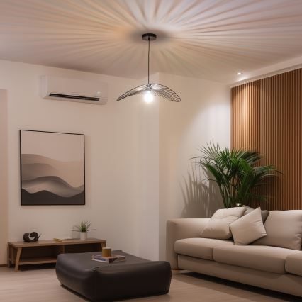 Brilagi - LED-riippuvalaisin vaijerilla CERIA WIRE 1xE27/40W/230V 40x56 cm musta