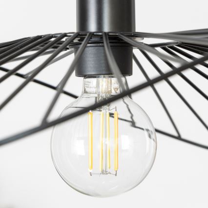 Brilagi - LED-riippuvalaisin vaijerilla CERIA WIRE 1xE27/40W/230V 40x56 cm musta