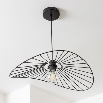 Brilagi - LED-riippuvalaisin vaijerilla CERIA WIRE 1xE27/40W/230V 40x56 cm musta