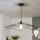 Brilagi - LED-riippuvalaisin vaijerilla CERIA WIRE 1xE27/40W/230V, halkaisija 80 cm, musta