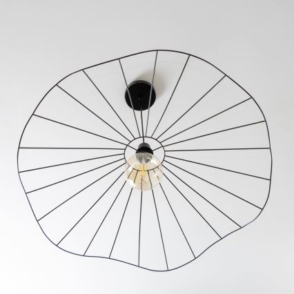 Brilagi - LED-riippuvalaisin vaijerilla CERIA WIRE 1xE27/40W/230V, halkaisija 80 cm, musta