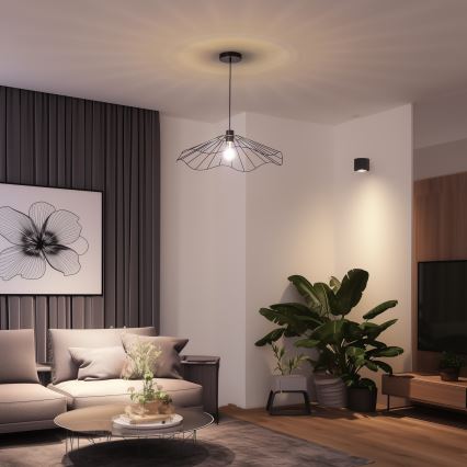 Brilagi - LED-riippuvalaisin vaijerilla CERIA WIRE 1xE27/40W/230V Ø 60 cm musta