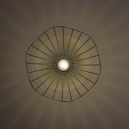 Brilagi - LED-riippuvalaisin vaijerilla CERIA WIRE 1xE27/40W/230V Ø 60 cm musta