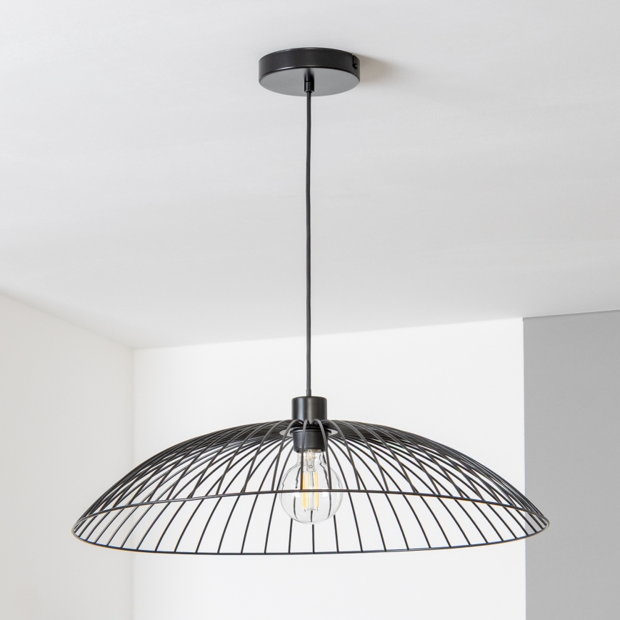 Brilagi - LED-riippuvalaisin vaijerilla CERIA WIRE 1xE27/40W/230V Ø 60 cm musta