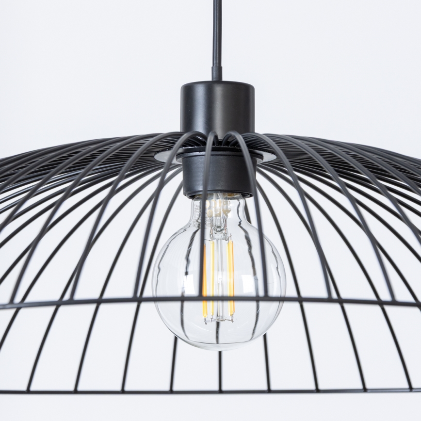Brilagi - LED-riippuvalaisin vaijerilla CERIA WIRE 1xE27/40W/230V Ø 60 cm musta