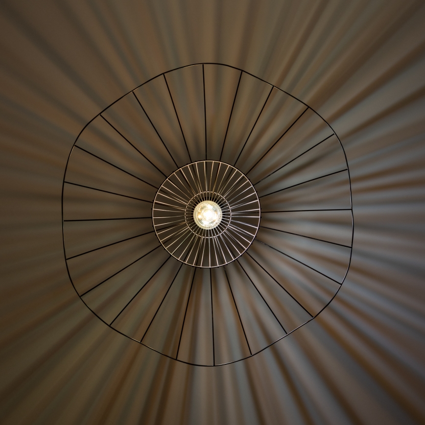 Brilagi - LED-riippuvalaisin vaijerilla CERIA WIRE 1xE27/40W/230V Ø 80 cm musta