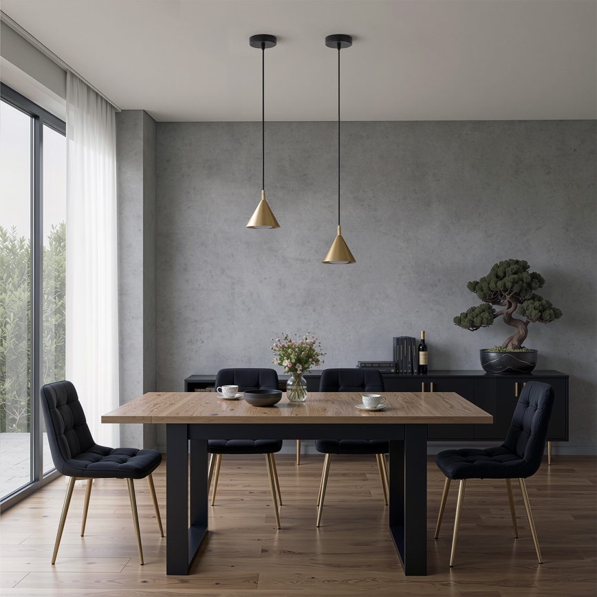 BRILAGI - LED Riippuvalaisin vaijerilla CONE SINGLE 1xGX53/15W/230V kultainen