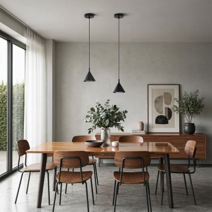 BRILAGI - LED riippuvalaisin vaijerilla CONE SINGLE 1xGX53/15W/230V musta