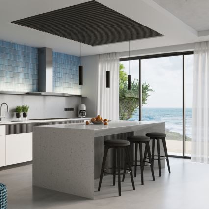 Brilagi - LED-riippuvalaisin vaijerilla CRESTO 1xGU10/10W/230V musta