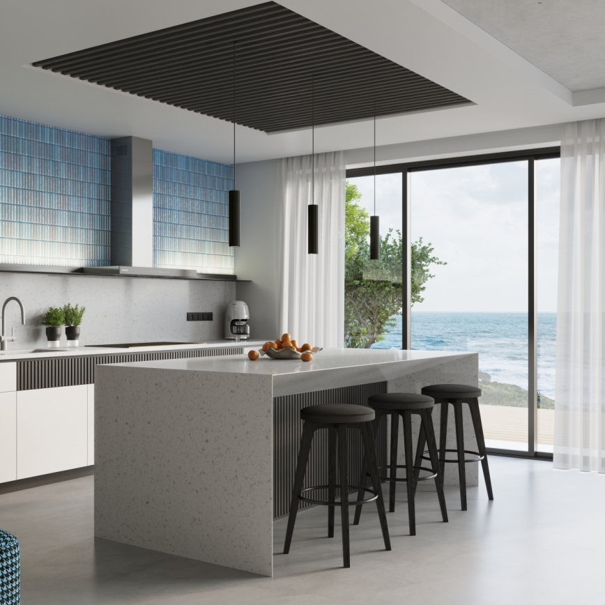 Brilagi - LED-riippuvalaisin vaijerilla CRESTO 1xGU10/10W/230V musta