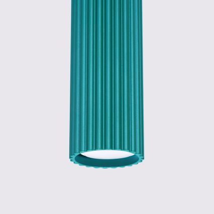 Brilagi - LED-riippuvalaisin vaijerilla CRESTO 1xGU10/10W/230V turkoosi