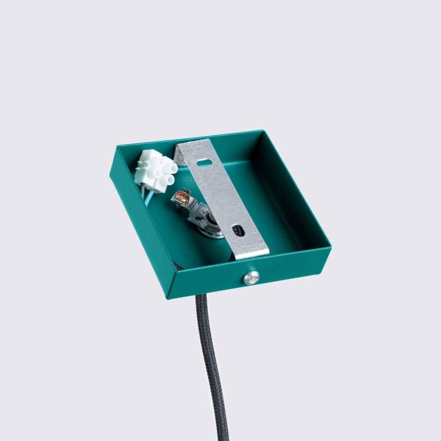 Brilagi - LED-riippuvalaisin vaijerilla CRESTO 1xGU10/10W/230V turkoosi