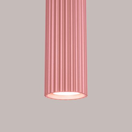 Brilagi - LED-riippuvalaisin vaijerilla CRESTO 1xGU10/10W/230V vaaleanpunainen